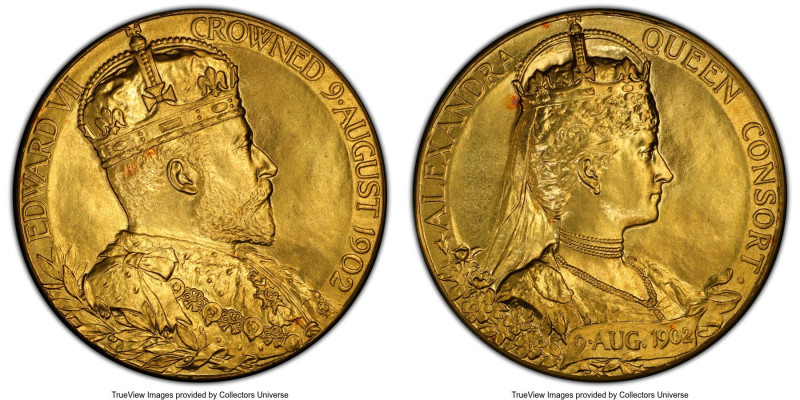 Edward VII gold "Coronation" Medal 1902 MS67+ PCGS, Eimer-1871b, BHM-3737. By G....