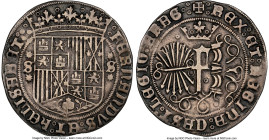 Santo Domingo. Ferdinand & Isabella (1474-1504) Real ND (from 1505)-S VF35 NGC, Seville mint, Cal-445, Cayon-2695. 3.08gm. Gothic legend. Among the ea...