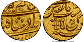 Mughal Empire. Alamgir II gold Mohur AH 1171 Year 5 (1757/1758) UNC Details (Edge Filing) NGC, Azimabad mint, KM467.3. Despite the noted qualifier, th...