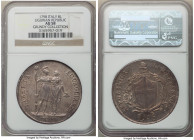 Genoa. Ligurian Republic 8 Lire 1798 Year 1 AU58 NGC, Genoa mint, KM266.1, Pag-11. Only seldom available in grades approaching Mint State and higher, ...