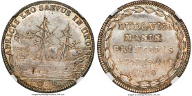 Venice. Lodovico Manin Osella 1790-MB (Year II) MS65+ NGC, KM-Unl., Paolucci-273. Mint master Matteo Badoer. 31mm. Commemorating the victories of the ...