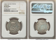 Lorraine. Karl III Teston 1628/7 AU Details (Cleaned) NGC, KM45. 9.02gm. Displaying a handsome portrait of Karl III sensitively imbued upon this light...