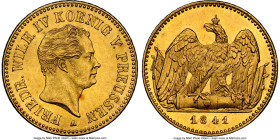 Prussia. Friedrich Wilhelm IV gold Frederick d'Or 1841-A MS63 NGC, KM442, Fr-2432. An eye-catching Choice Mint State piece awash in swirling mint lust...