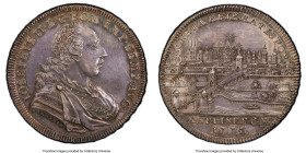 Regensburg. Free City "City View" Taler 1775 MS62 PCGS, KM428, Dav-2626. With portrait, name, and title of Joseph II. From the upper ranks of the cert...