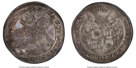 Schaumburg-Pinneberg. Ernst III Taler ND (1607) AU58 PCGS, Altona mint, KM30, Dav-LS474, Wilmersdörffer-Unl., Popken Collection-Unl., Vogel Collection...