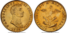 Augustin I Iturbide gold 8 Escudos 1822 Mo-JM AU Details (Cleaned) NGC, Mexico City mint, KM313.1, Fr-59. A popular and endearing one-year type, the e...