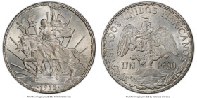 Estados Unidos "Caballito" Peso 1913/2 MS64 PCGS, Mexico City mint, KM453, Schein-D1. Among the finest renditions of this clear overdate variety from ...