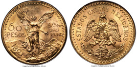 Estados Unidos gold 50 Pesos 1921 MS64 NGC, Mexico City mint, KM481, Fr-172. A stunningly beautiful rendition of this 50 Pesos issue on the cusp of a ...