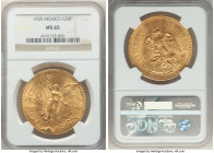Estados Unidos gold 50 Pesos 1925 MS65 NGC, Mexico City mint, KM481, Fr-172. A conditional outlier for this well-represented date, which becomes notor...