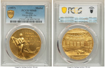 Estados Unidos gold "Constitution Centennial" Medallic 50 Pesos 1957-Mo MS68 PCGS, Mexico City mint, Grove-698. 41.72gm. Issued for the centennial of ...