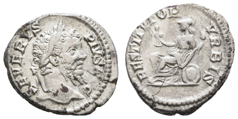 Römer Kaiserzeit
Septimius Severus, 193-211 AR Denar 202-210 Rom Av.: SEVERVS P...