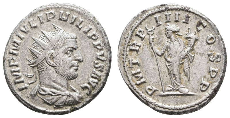 Römer Kaiserzeit
Philippus I. Arabs, 244-249 AR Antoninian 247 Antiochia Av.: I...