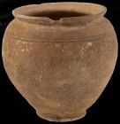 Antike Objekte
 Krug aus rotbraunem Ton, am Rand zwei Bruchstellen, Höhe ca. 8,5 cm, Durchmesser max. ca. 9 cm