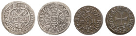 bis 1799 Bremen
Stadt ½ Grote 1731 dazu Regensburg, 2 Kreuzer 1694, 1.01 g, ss-vz, gesamt 2 Münzen 0.62 g. vz-