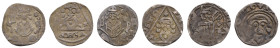 bis 1799 Münster Bistum
Everhard von Diest, 1272/1275-1301 Pfennig Insgesamt 3 Münzen, 2 verschiedene Varianten, Av.: thronender Bischof im unten dur...