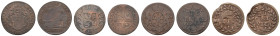 bis 1799 Allgemein
 Lot Kleingeld Jülich-Berg, Kleve, Neuwied 1670-1752 1 Duit Kleve, 1670 (1,479 g), korrodiert, Rand geknickt, KM 25.1; 1 Stuber F....
