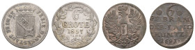 bis 1799 Allgemein
 1691-1857 6 Pfennige Brandenburg (Mz. Magdeburg), 1691 (1,127 g), KM 568; 1 Heller Brandenburg-Bayreuth, 1715 (0,508 g), korrodie...