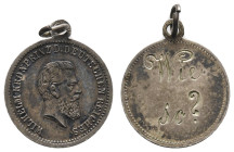 Kaiserreich Silbermünzen Preußen
Friedrich III. 1888 1888 tragbare Silbermedaille, Av.: Haupt Friedrich III. nach rechts, WILHELM KRONPRINZ D. DEUTSC...