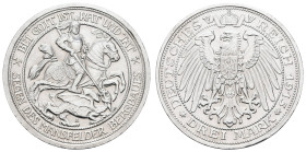 Kaiserreich Silbermünzen Preußen
Wilhelm II. 1888-1918 3 M 1915 A Winzige Randfehler. Schöne, rosafarbene Tönung. J 115 16.65 g. vz bis St