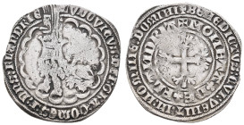 bis 1799 Belgien
Flandern Doppelgroschen o. J. Louis de Maele (1346 - 1384). Av: Sitzender Löwe mit bekröntem und geziertemTopfhelm nach links, einge...