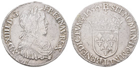 bis 1799 Frankreich
Ludwig XIV., 1643-1715 ½ Ecu à la mèche longue 1656 L (Bayonne) Exakt zentriert.Gereinigt, kleinere Randfehler. Silber. Gad. 169 ...