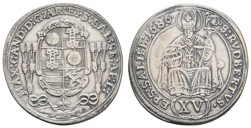 bis 1799 Salzburg Erzbistum
Max Gandolph Graf Küenburg, 1668-1687 XV Kreuzer 16...