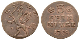 bis 1799 Schweden
 Lot Pfennige und Daler 1718, 1775 und 1792 1 Daler, 1715 (2,757 g), gewellt, KM 352; 6x Daler 1718: 4,430 g, KM 361; 4,752 g, KM 3...