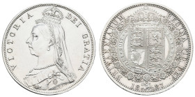 ab 1800 Großbritannien
Victoria, 1837-1901 ½ Crown 1887 Gereinigt mit wenigen, winzigsten Haarlienien. Das Stück ist wie neu aus der damaligen Zeit. ...