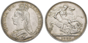 ab 1800 Großbritannien
Victoria, 1837-1901 1 Crown 1889 Etwas berieben, sonst schönes Exemplar mit feinerTönung. Alle Details klar erhalten. Silber. ...