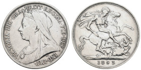 ab 1800 Großbritannien
Victoria, 1837-1901 Crown 1893 London K.M. 783 Seaby 3937 28.15 g. ss