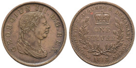 Guyana
 Æ 1 Stuiver 1813 Essequibo und Demerara (Britische Kolonie / 1808-1835), George III., leichte Kratzer und Rf., kl. Siegellackfleck K. M. 10 1...