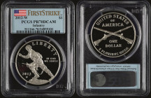 USA
Republik 2012 1 Dollar, 2012, W, Infantry, in Slab der PCGS mit der Bewertung PR70DCAM, First Strike, Flag Label.