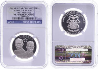 USA
Republik 2013 1/2 Dollar, 2013, S, Arnold/Bredley, in Slab der NGC mit der Bewertung PF70 Ultra Cameo, First Releases.