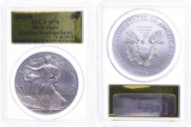USA
Republik 2015 1 Dollar, 2015, W, Silver Eagle, in Slab der PCGS mit der Bewertung SP70, First Day West Point Strike, Gold Foil Label Label.