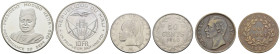 Allgemein
 kleines Lot mit 1) 10 Francs Mali 1960, Modi Bo Keita, KM 1, vz, 2) 50 Cents Liberia 1960, KM 17, vz, 3) 1 Cent Sarawak 1889, Charles J. B...