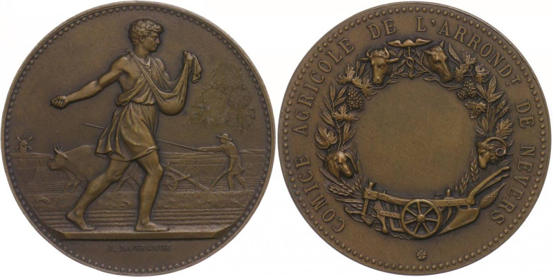 Sonstige Medaillen Europa
Frankreich Bronzemedaille, o.J., von J. Lagrange. 41,...