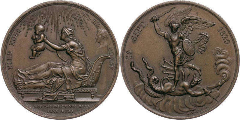 Sonstige Medaillen Europa
Frankreich 1820 Frankreich, Ludwig XVIII., Bronzemeda...