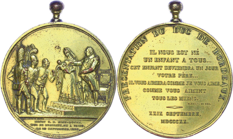 Sonstige Medaillen Europa
Frankreich 1821 Frankreich, vergoldete Æ-Medaille (Dm...