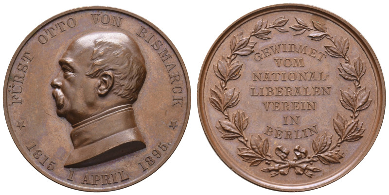 Sonstige Medaillen Personenmedaillen
Bismarck 1895 Bronzemedaille anlässlich de...