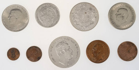 ab 1800 Schweden
 1864 - 2005 Über den Kattegat!: Restesammlung von über 130 Münzen aus über 140 Jahren Schweden, beginnend 1867 mit Carl XV und ende...