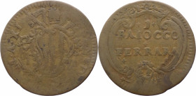 Stato Pontificio - Ferrara - Benedetto XIV, Lambertini (1740-1758) - 1 baiocco Anno XI - Muntoni 267 - Cu - gr. 10,3

MB+

SPEDIZIONE SOLO IN ITAL...