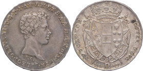 Granducato di Toscana - Leopoldo II di Lorena (1824-1859) 1/2 Francescone da 5 Paoli del I°Tipo 1829 - Gig. 28 - gr. 13,76 - Ag - notevole lustro di c...
