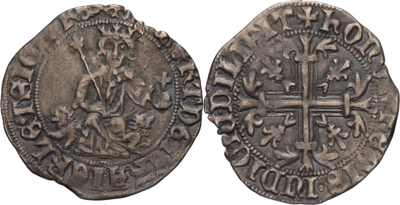 Napoli - 1 Gigliato - Roberto d'Angiò (1309 - 1343) - Gr. 3,70 - Mir.# 28

BB...