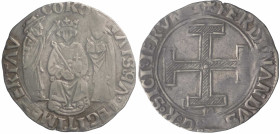 Napoli - 1 Coronato - Ferdinando I (1458-1494) - Gr. 3,94 - Ag. - Mir# 66/3 - perizia Erpini senza parere di conservazione 

BB

SPEDIZIONE SOLO I...