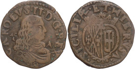Napoli - 1 Grano 1679 - Carlo II di Spagna (1665 - 1700) - Gr. 8,62 - Raro - Mir. 306/2 - P.R. 54 - battuto a martello

BB+

SPEDIZIONE SOLO IN IT...
