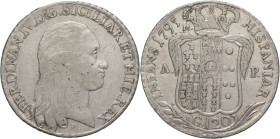 Napoli - 1 Piastra 1795 - Ferdinandi IV (1759-1816) - IX° tipo - gr. 27,41 - Ag.- Gig. 60

MB

SPEDIZIONE SOLO IN ITALIA - SHIPPING ONLY IN ITALY
