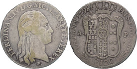 Napoli - 1 Piastra 1798 - Ferdinando IV (1759 - 1816) - XI° tipo - Gr. 27 - Gig. 62

BB+

SPEDIZIONE SOLO IN ITALIA - SHIPPING ONLY IN ITALY