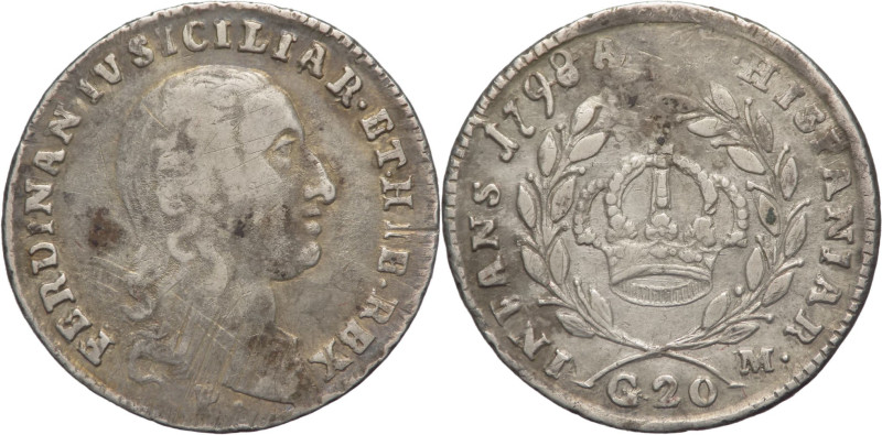 Napoli - 1 Tarì 1798 - Ferdinando IV (1759 -1816) - III° tipo - Gr. 4,53 - Gig. ...