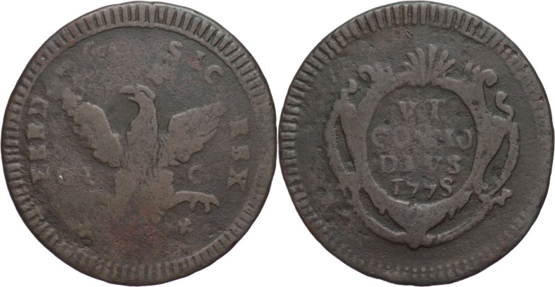 Regno di Sicilia - 1 Grano 1775 - Ferdinando III (1759 - 1816) - zecca di Palerm...