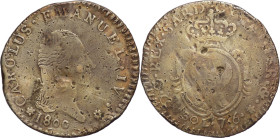 7,6 Soldi 1800 - Carlo Emanuele IV (1796 - 1800) - Gr. 4,35 - Mi - Gig. 14

MB

SPEDIZIONE SOLO IN ITALIA - SHIPPING ONLY IN ITALY